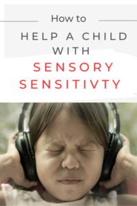 A child with sensory sensitivity