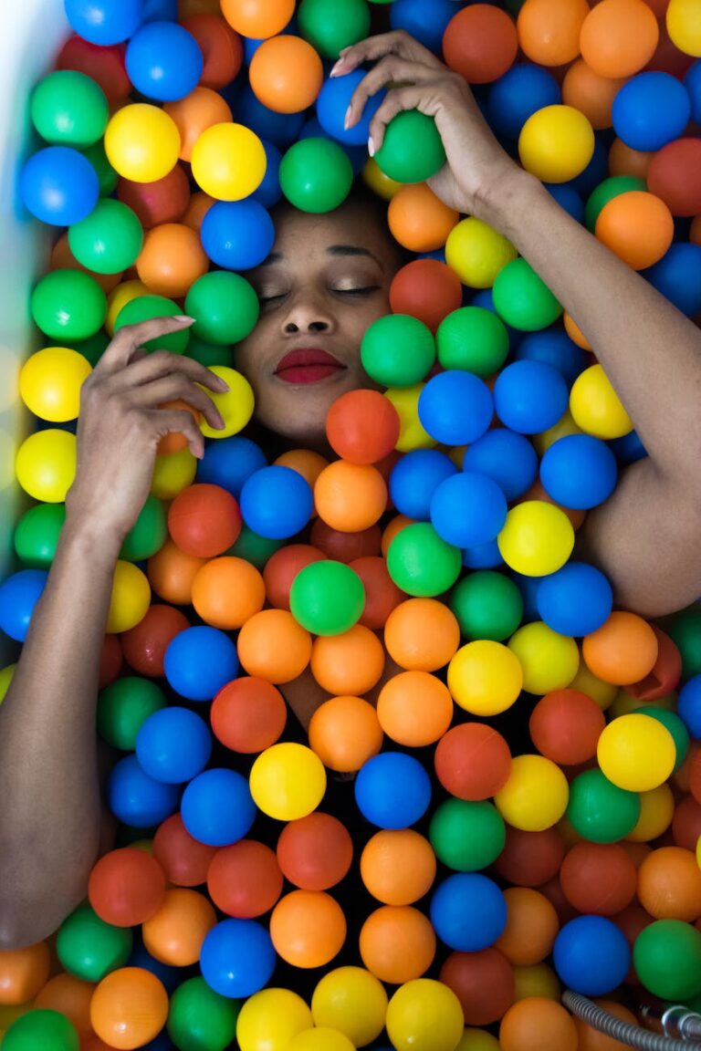 person holding balls