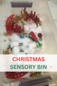 christmas sensory bin